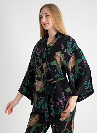 Vivis Siyah Kadın Sabahlık 50VIV10312