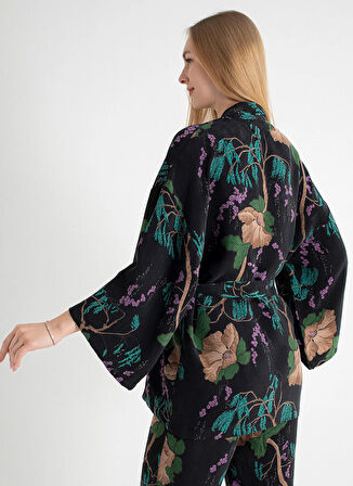 Vivis Siyah Kadın Sabahlık 50VIV10312