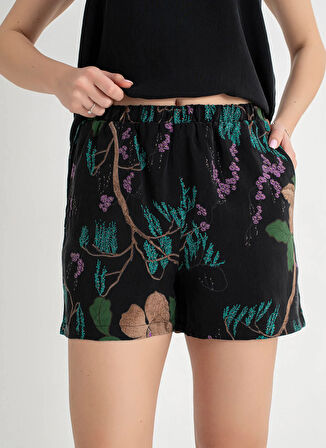 Vivis Siyah Kadın Pijama Şort 50VIV10910