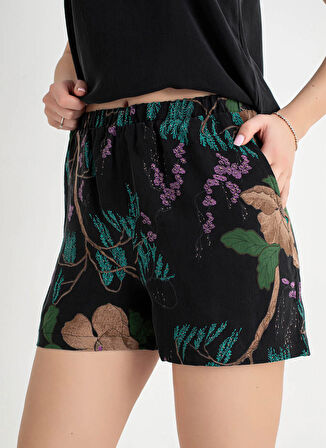 Vivis Siyah Kadın Pijama Şort 50VIV10910