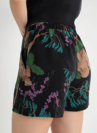 Vivis Siyah Kadın Pijama Şort 50VIV10910