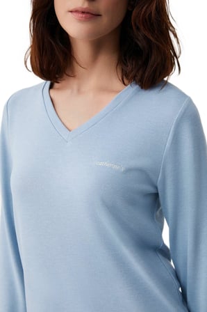 Catherine's Kadın Mavi Pijama Takımı C2819 