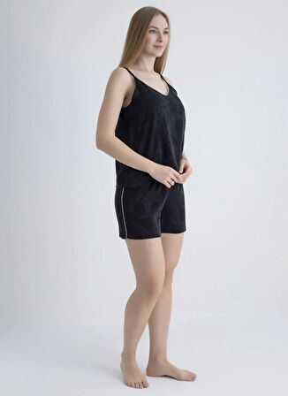 Vivis Siyah Kadın Pijama Şort 50VIV10901