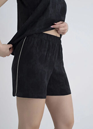 Vivis Siyah Kadın Pijama Şort 50VIV10901