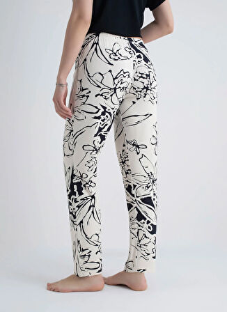 Wondergen Siyah - Çok Renkli Kadın Pijama Alt 401WON-1116-189