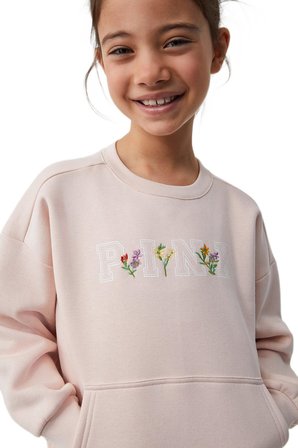 Penye Mood Kız Çocuk Pembe Pijama Takım PM9936 