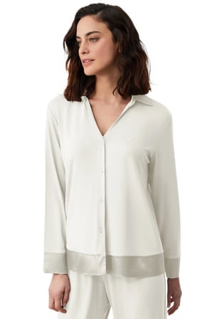 Penye Mood Kadın Ekru Pijama Takım PM9909 