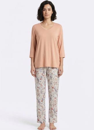 Sixteensixty Bordo - Pembe Kadın Pijama Alt 403SIX-1116-099
