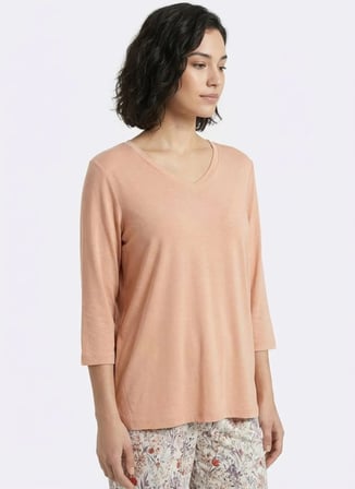 Sixteensixty Somon Kadın V Pijama Üst 403SIX-1110-100