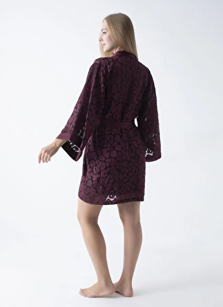 Vivis Bordo Kadın Sabahlık 50VIV10418