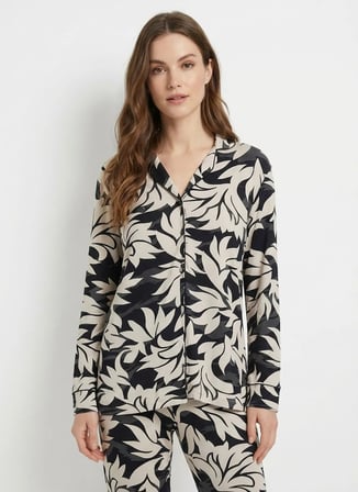 Wondergen Yeşil Kadın Pijama Üst 401WON-1124-214
