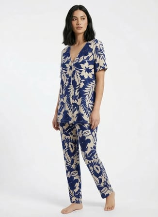 Wondergen Lacivert Kadın Pijama Alt 401WON-1116-222