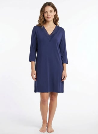 Wondergen Lacivert Kadın Pijama Üst 401WON-1110-223