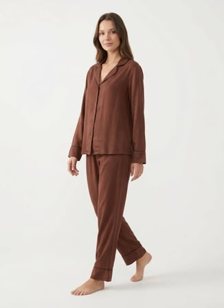 Vivis Kahverengi Kadın Pijama Alt 50VIV10715