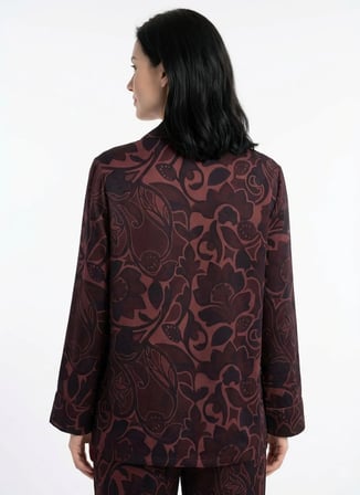 Vivis Bordo Kadın Pijama Üst 50VIV10823