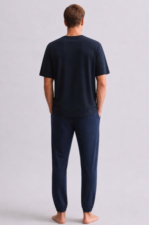 Mısırlı Erkek Bambu Jogger Pantolon Lacivert