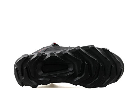 Scooter Tekstil Siyah Kırmızı Kadın Outdoor Botu G7200TSK Siyah