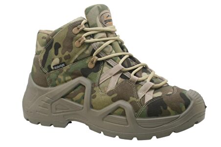 Scooter Tekstil Su Geçirmez Tactical Kamuflaj Erkek Bot P1492KMJ