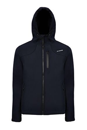 Scooter Softshell Kapşonlu Mont Lacivert Erkek Mont M1801TL