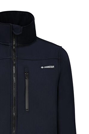 Scooter Softshell Yakalı Mont Lacivert Erkek Mont M1802TL