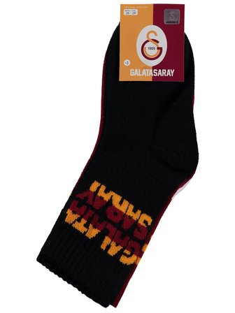 Galatasaray 5-11 Yaş Soket Çorap - Siyah