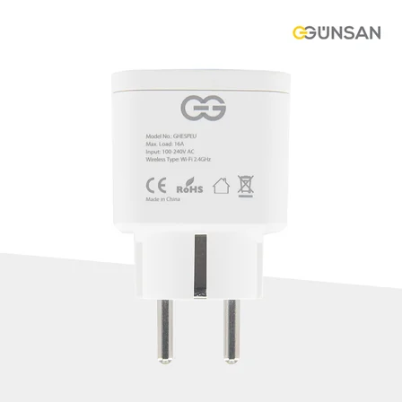 Günsan WiFi Akıllı Priz 16A | Enerji Takibi, Uzaktan Kontrol, Tuya Smart Life, Sesli Komut (Google Home & Alexa)