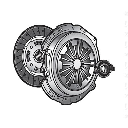 Ford Truck Debriyaj Seti (baskı+dısk+rulman) Ford Cargo / 3230 - 1826 (300 Ps) 06>    395 MM    (831327-829364- - Valeo 827268