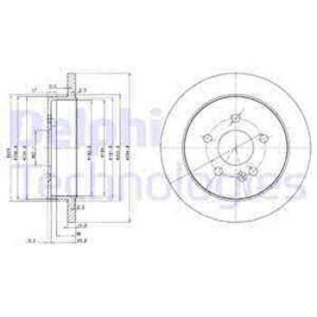 Mercedes Fren Diski Arka ML-Class W163 98>05 - Delphi Bg3398