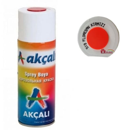 Akçalı Sprey Boya 400 ml Florasan Kırmızı