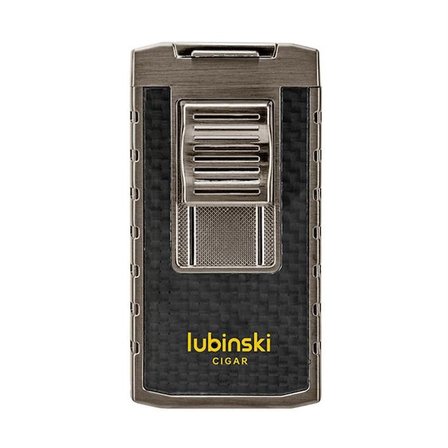 Lubinski Yeni Stil Delicili Çift Torch Puro Çakmağı Gunmetal