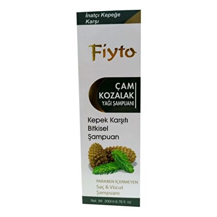 Fiyto Çam Kozalak Yağlı Doğal Kepek Şampuanı 200 ML