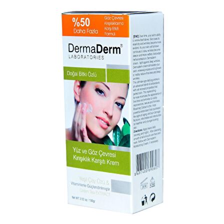 Dermaderm Aydınlatıcı-Yaşlanma Karşıtı Tüm Yaşlar Göz Çevresi Krem 100 gr 