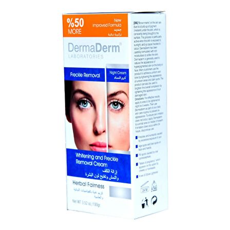 Dermaderm Tüm Cilt Tipleri İçin Leke Karşıtı Gece Leke Kremi  100 ml 