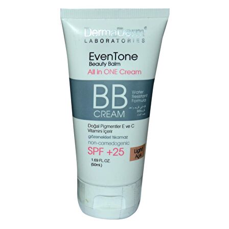 Dermaderm Even Tone Beauty Balm Doğal BB Kremi Light Açık Ton 50ML