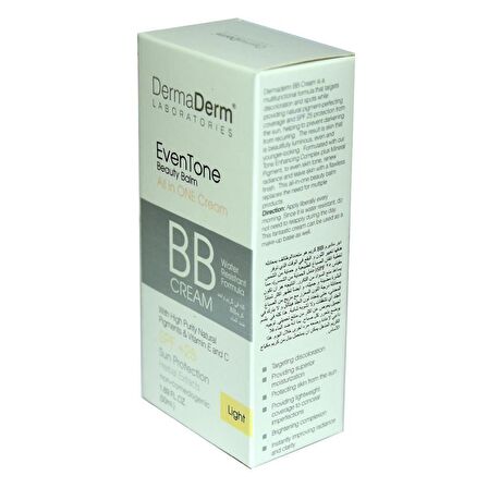 Dermaderm Even Tone Beauty Balm Doğal BB Kremi Light Açık Ton 50ML