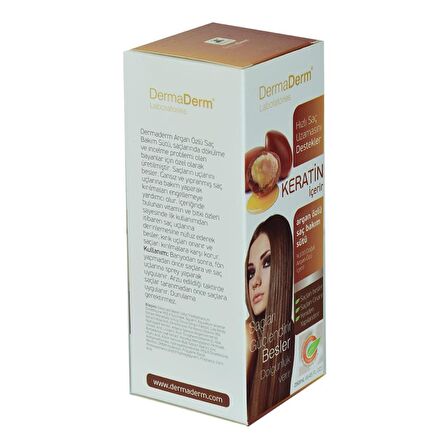 Dermaderm Keratinli Argan Özlü Saç Bakım Sütü Hızlı Uzama 250ML