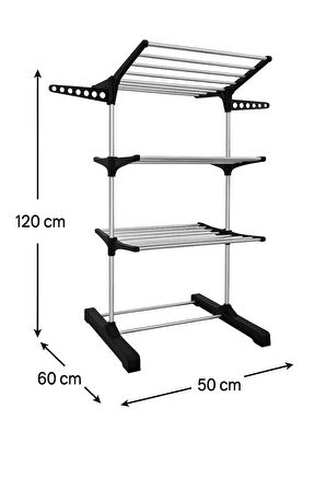 3 Katlı Çocuk Çamaşır Kurutma Askısı