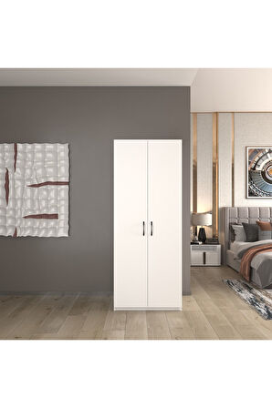 2 Kapaklı 5 Katlı Çok Amaçlı / Elbise Dolabı / Saklama Dolabı