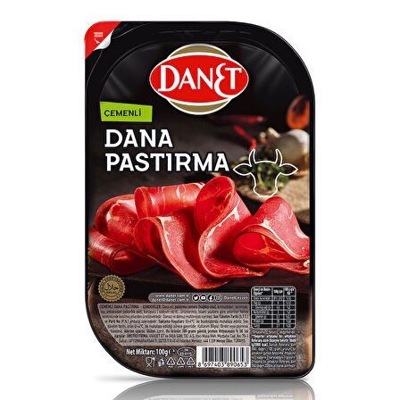 Danet Dana Pastırma I Çemenli I Dilimli I 100G