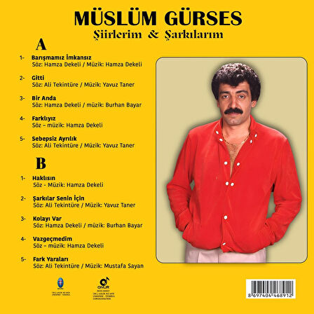 Müslüm Gürses Şiirlerim Şarkılarım - Plak