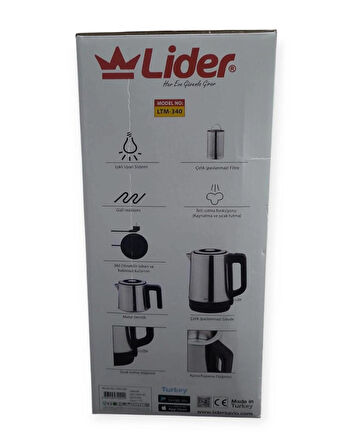 Lider Ltm-340 Elektrikli Çaycı Ve Kettle İkisi Bir Arada 