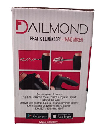 DAILMOND PRATİK EL MİKSERİ