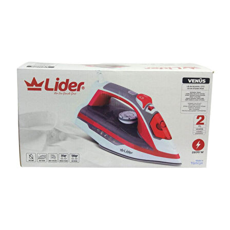 Lider Venüs LB-84 Seramik Taban Buharlı Ütü 2600W