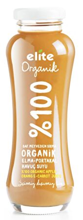 Elite Organik Portakal Havuç Elma Suyu 200 Ml.