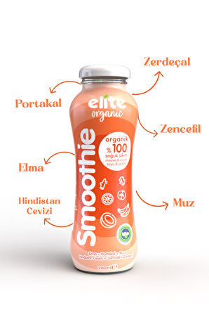Organik %100 Smoothıe Turuncu 200 Ml