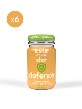 6'lı Shot Defence ( Zerdeçal ve Zencefil Baharatlı Meyveli İçecek ) – 60 ml