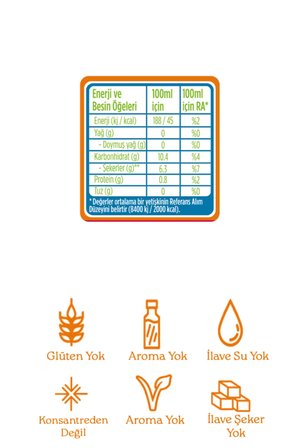12'li Organik Defence %100 Meyve-Sebze Suyu 200 Ml