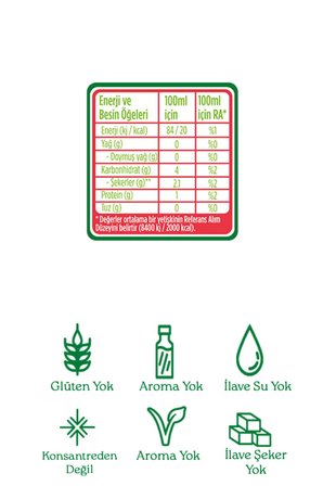 12'li Organik Skinny %100 Meyve-Sebze Suyu 200 Ml