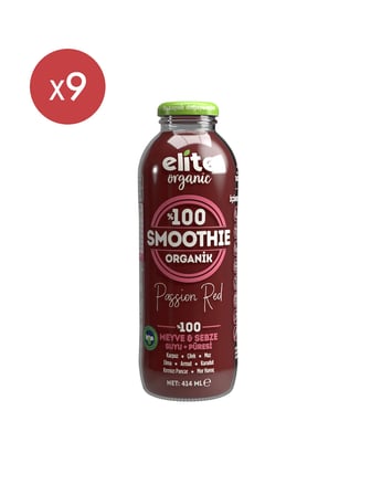 9'lu Organik Smoothie Passıon Red 414 Ml