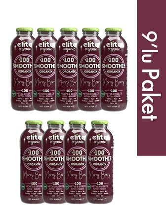9'lu Organik Smoothie Merry Berry 414 Ml